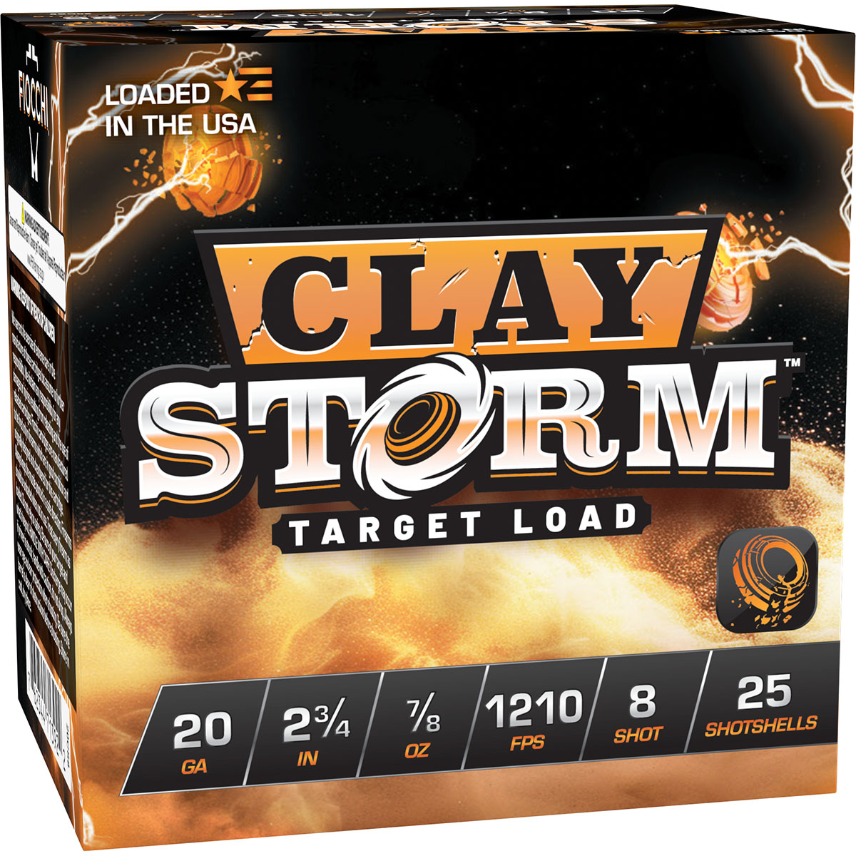 FIOCCHI AMMUNITION - CLAY STORM 20 GAUGE SHOTGUN AMMO