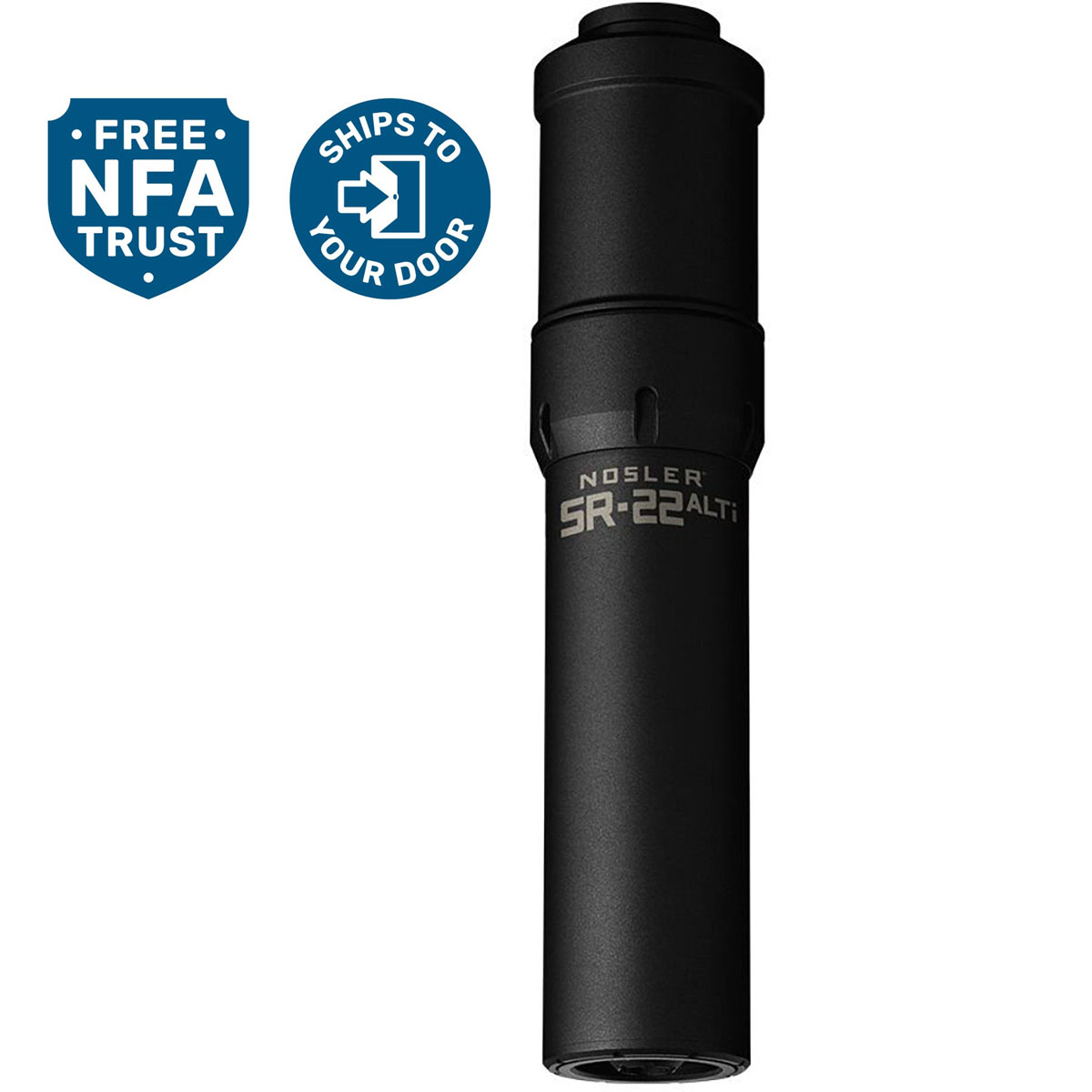 NOSLER, INC. - SR-22TI 22 CALIBER RIFLE SUPPRESSOR