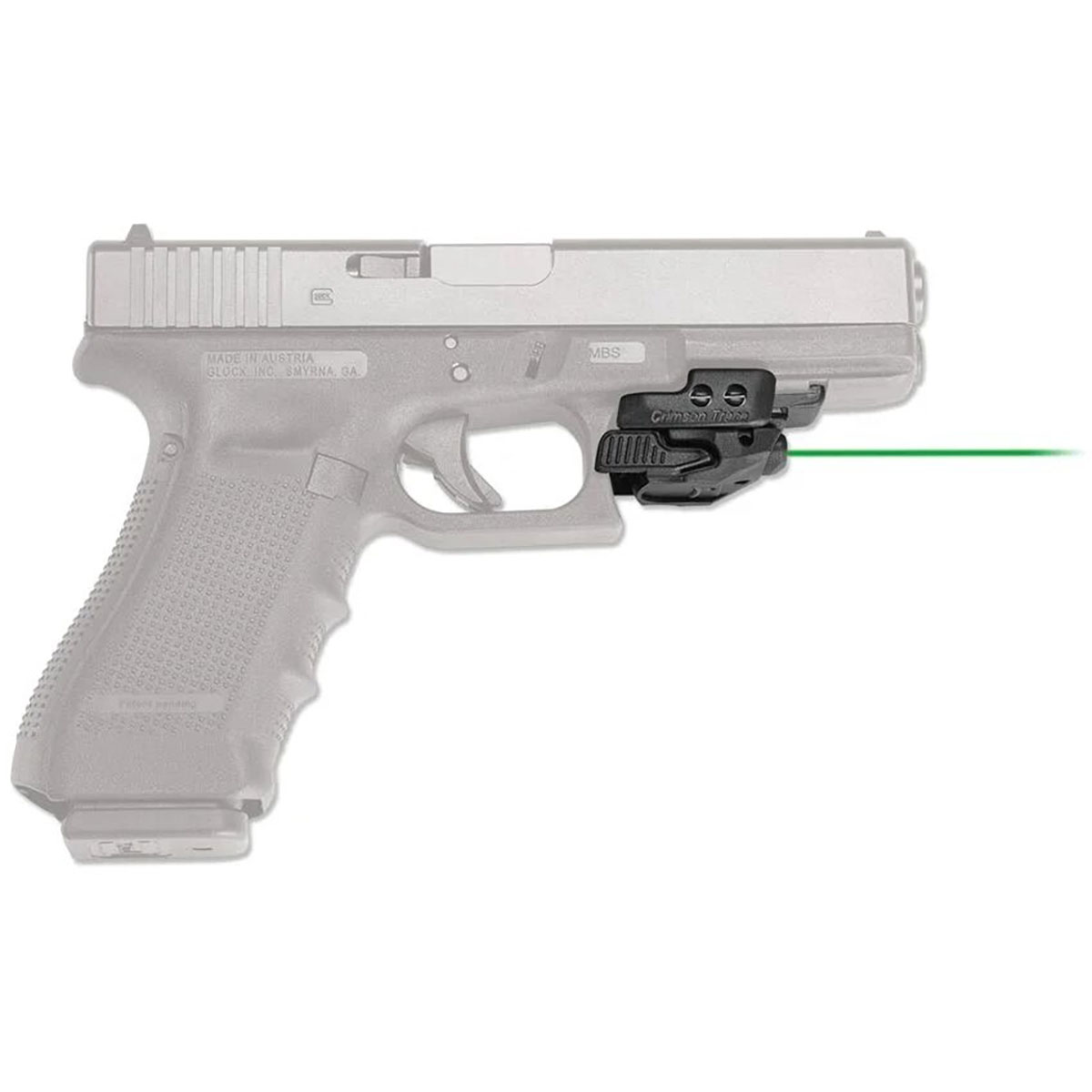 CRIMSON TRACE CORPORATION - CR-206 RAIL MASTER® UNIVERSAL GREEN LASER SIGHT FOR FIREARMS