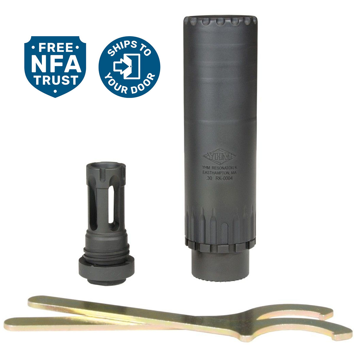 YANKEE HILL MACHINE CO., INC. - RESONATOR K 30 CALIBER RIFLE SUPPRESSOR