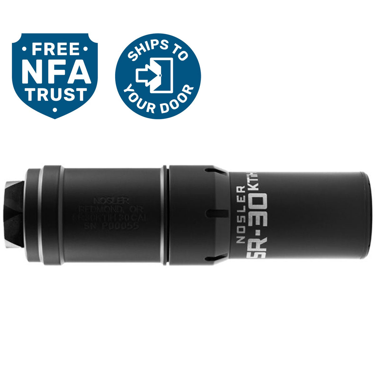 NOSLER, INC. - SR-30KTIH (HUB) 30 CALIBER RIFLE SUPPRESSOR