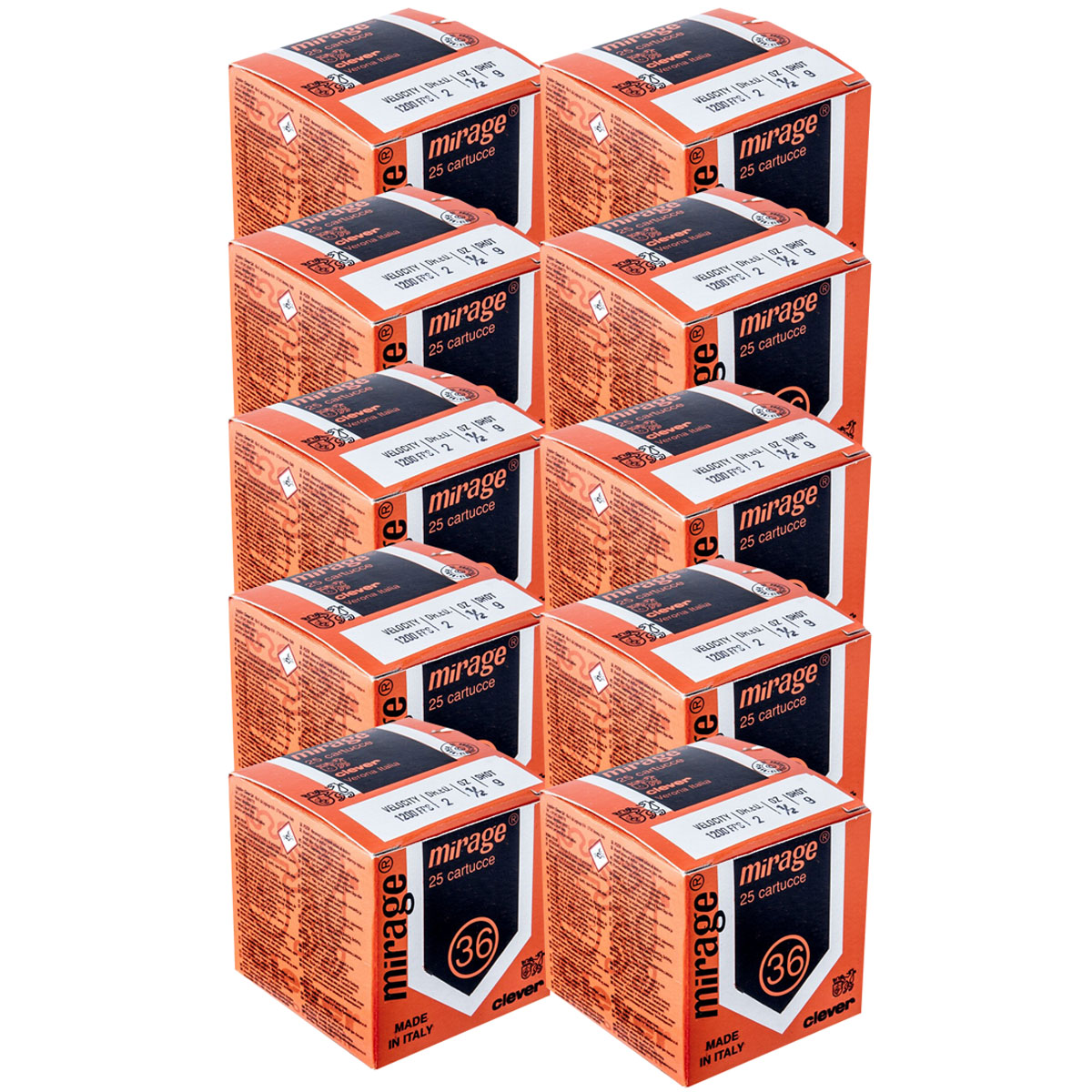 CLEVER - MIRAGE SUPER TARGET T1 410 BORE 2-1/2" #8 SHOT SHOTGUN AMMO