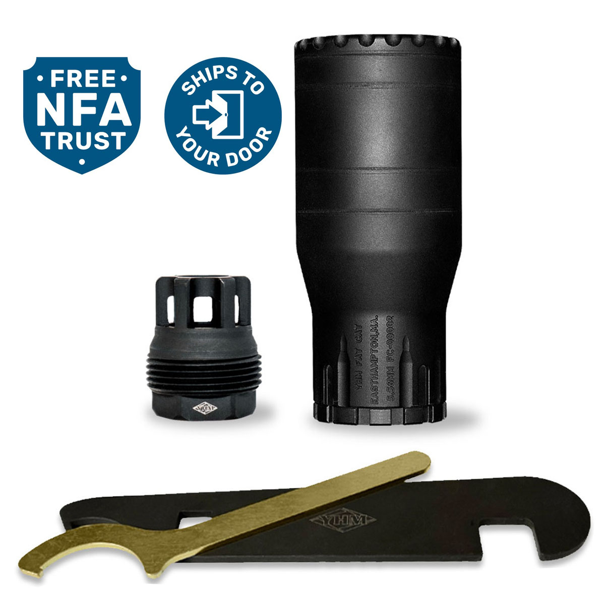 YANKEE HILL MACHINE CO., INC. - FAT CAT 5.56MM RIFLE SUPPRESSOR