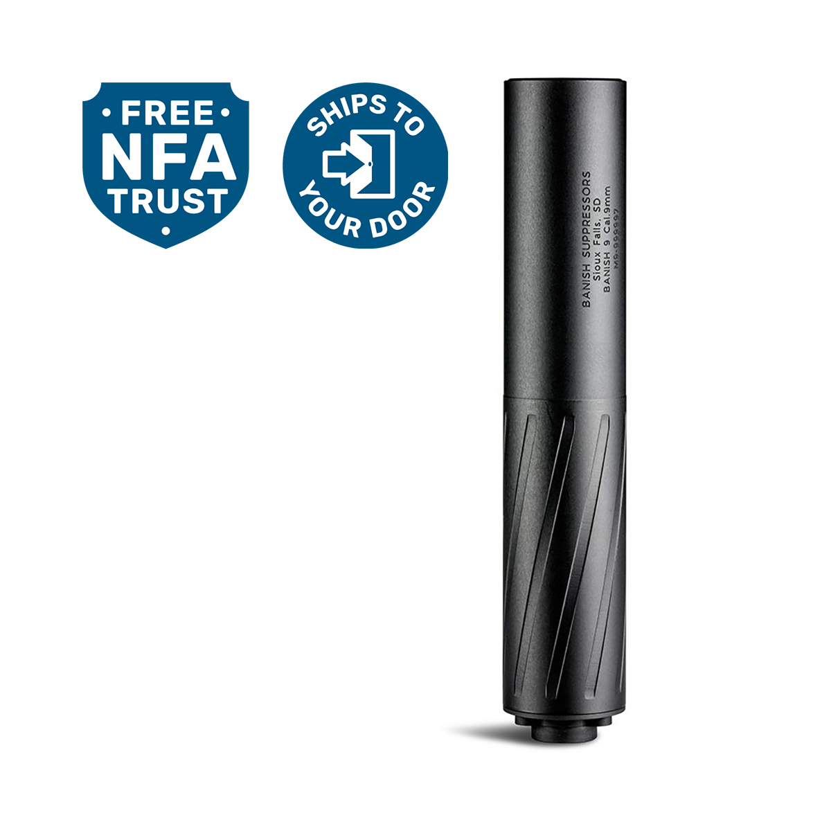 BANISH SUPPRESSORS - BANISH 9 9MM HANDGUN SUPPRESSOR