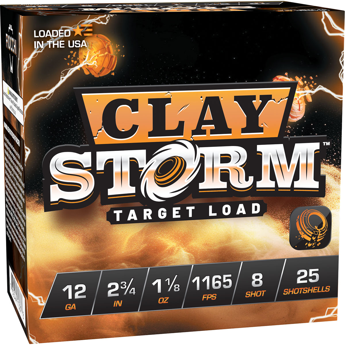 FIOCCHI AMMUNITION - CLAY STORM 12 GAUGE #7.5 SHOT SHOTGUN AMMO