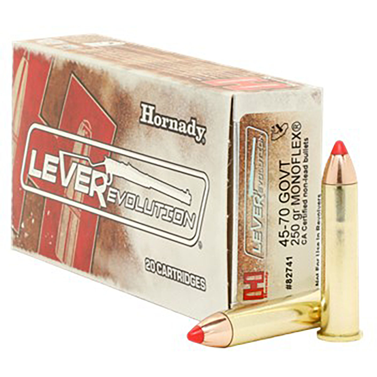 HORNADY - LEVEREVOLUTION AMMO 45-70 GOVERNMENT 250GR FTX
