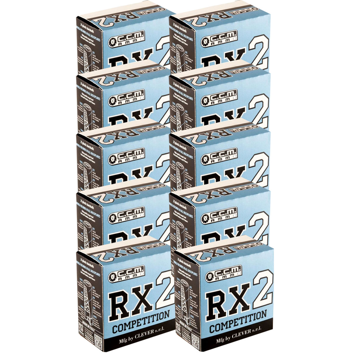 CLEVER - RX 2 COMPETITION 12 GAUGE 2-3/4" #7.5 SHOT SHOTGUN AMMO