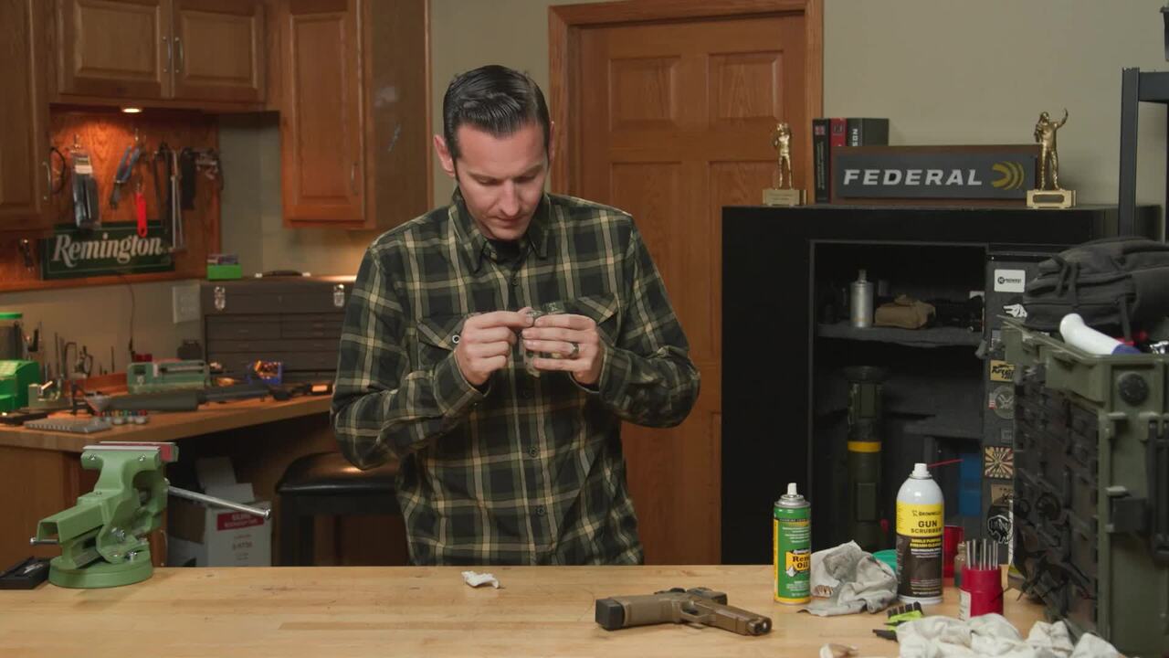 cleaning a weapon light